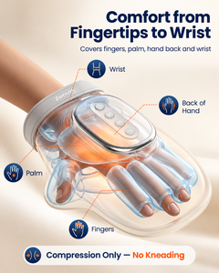 Smart Heated Air Pressure Hand Massager | Zenvi